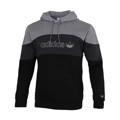 adidas Fleece-Lined Hoodie Sweatshirt Grey/Black GD5796