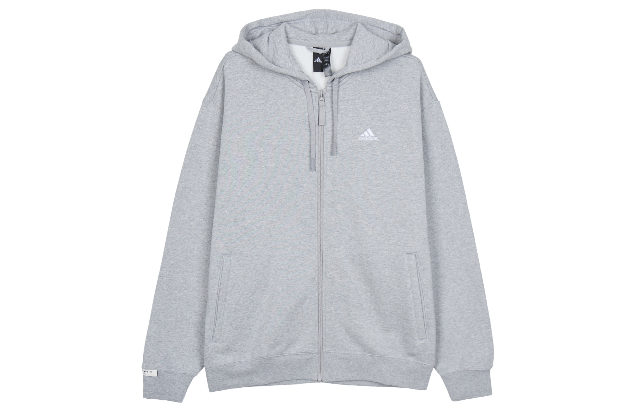 adidas Fleece-Lined Hoodie Zip-Up Sports Jacket IV7606
