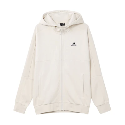 adidas Fleece-Lined Thermal Zip-Up Jacket Sweatshirt Brown. HG1833