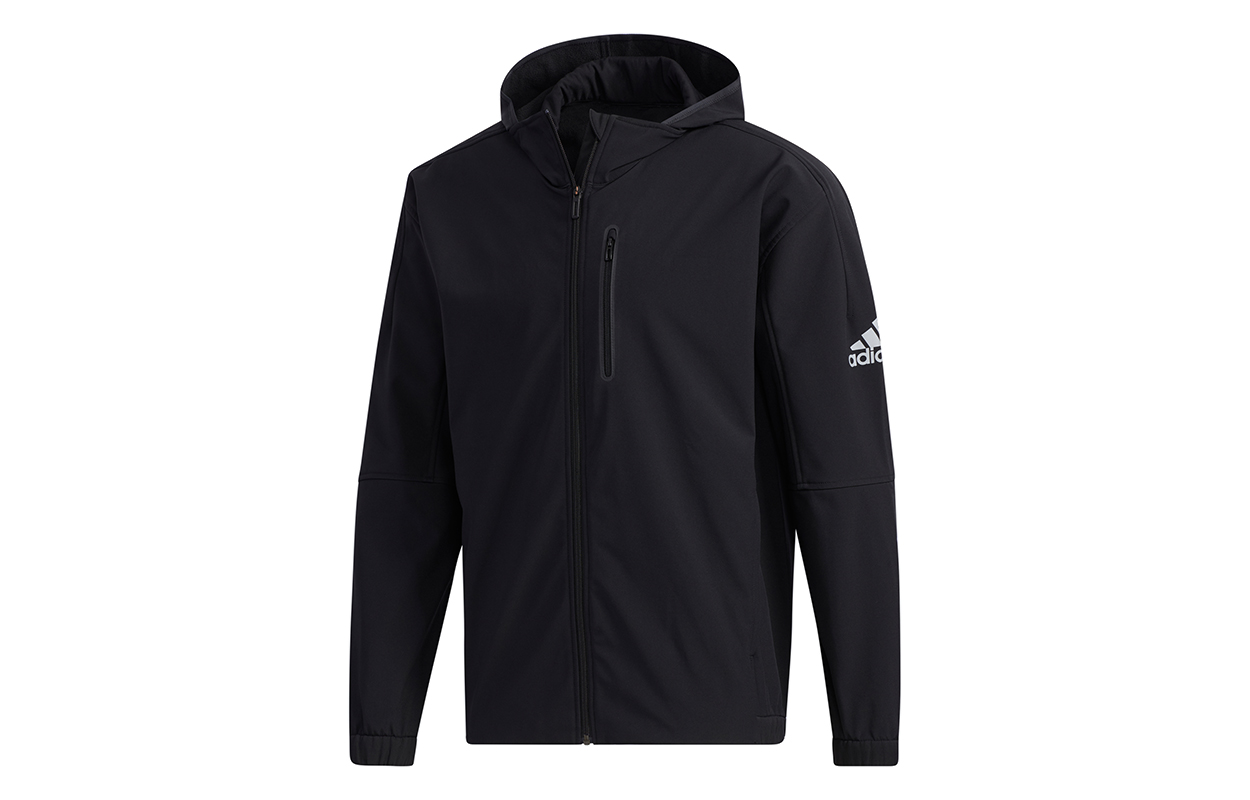 adidas Fleece-Lined Warm Hooded Jacket Black GE0408