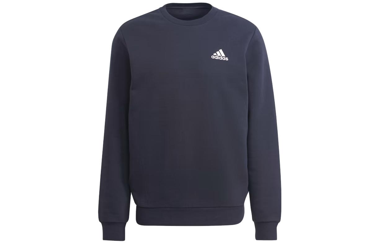 adidas Fleece Crewneck Pullover Sweatshirt Legend Ink H42002