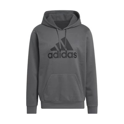 adidas Fleece Hooded Sweatshirt Grey with Logo Letter Print Design IV7188