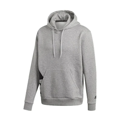 adidas Fleece Hoodie Pullover in Gray - Casual Training Sweatshirt GC7287
