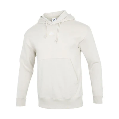 adidas Fleece Hoodie White Winter Casual Logo Sweatshirt HK2825