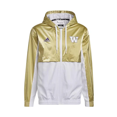 adidas Football Strategy Huskies Colorblock Logo Hooded Zip Jacket HC0691