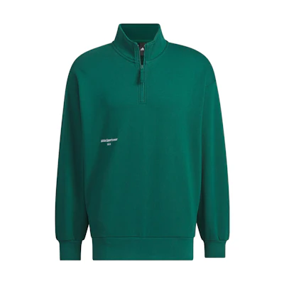 adidas Forest Green Small Logo Crewneck Sweatshirt Casual Pullover Jacket IZ1596