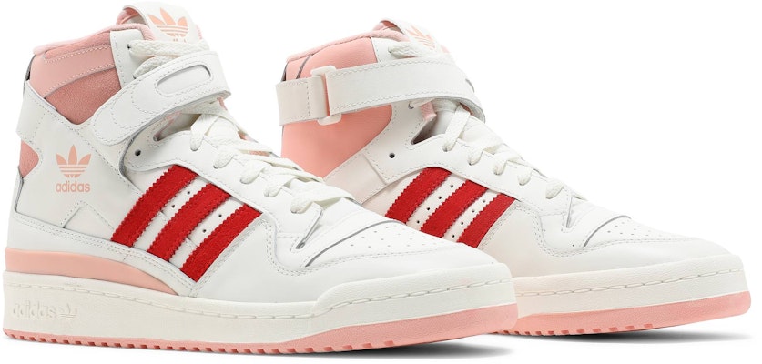 adidas originals FORUM 84 hi 減震耐磨 高筒 滑板鞋 男女款 米白色粉紅色 Cheap adidas originals FORUM 84 hi 減震耐磨 高筒 滑板鞋 男女款 米白色粉紅色