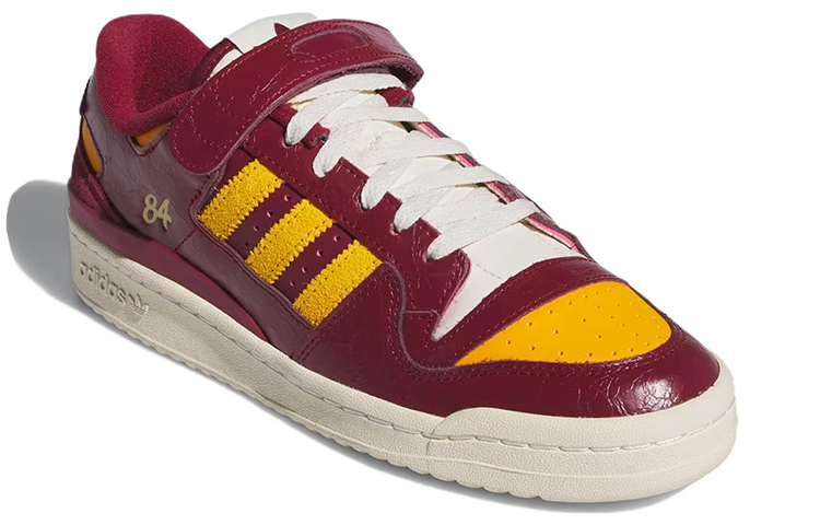 Lookbook adidas Originals FORUM 84 Low 百搭簡約 防滑耐磨 低筒 板鞋 男款 紅黃