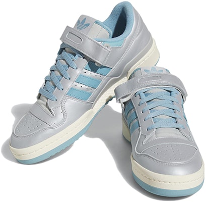 adidas Forum 84 Low 'Silver Preloved Blue' Lelaki FZ6294 Lookbook adidas Forum 84 Low 'Silver Preloved Blue' Lelaki FZ6294