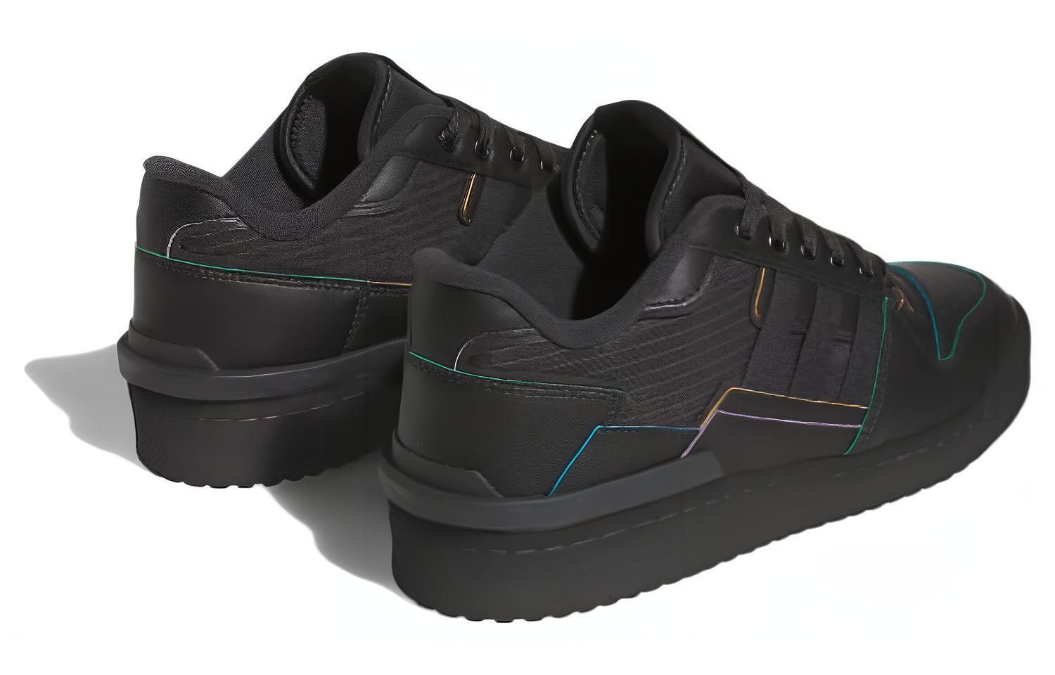 Lookbook adidas originals 經典款 FORUM EXHIBIT LOW 百搭休閒 輕鬆舒適 減震耐磨 低筒 板鞋 男款 黑色