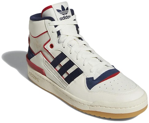 adidas Forum Exhibit Mid 'Off White Collegiate Navy' HQ1482 Lookbook adidas Forum Exhibit Mid 'Off White Collegiate Navy' HQ1482