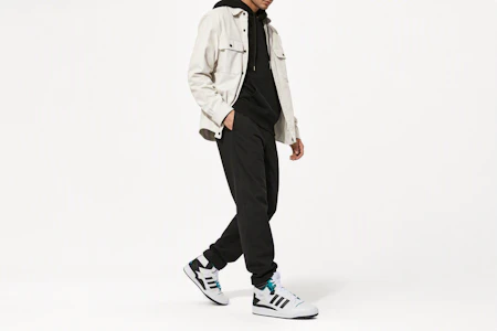 Order adidas Forum Exhibit Mid ''Blanc Noir'' H01921