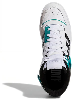 adidas Forum Exhibit Mid ''Blanc Noir'' H01921 Details for adidas Forum Exhibit Mid ''Blanc Noir'' H01921