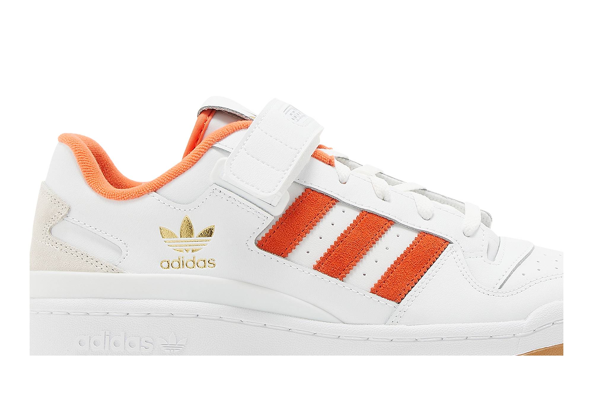 Order フォーラムLOW 白×トゥルーオレンジ GY2647