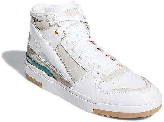阿迪达斯 Forum Luxe 中帮 白色大学绿口香糖 GX0519 Lookbook 阿迪达斯 Forum Luxe 中帮 白色大学绿口香糖 GX0519