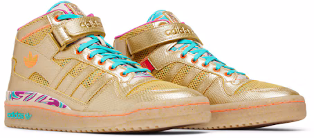 Cheap adidas originals FORUM Mid "Carnival" 防滑 高筒 滑板鞋 男款 黃藍
