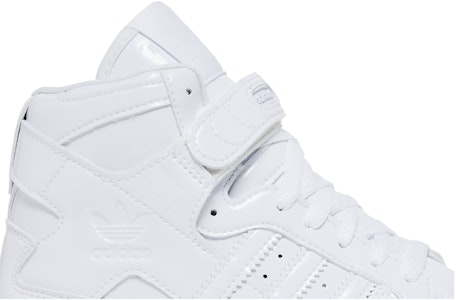 (W) adidas Forum Mid 'Putih Polos Kulit Patent' G58066 Order (W) adidas Forum Mid 'Putih Polos Kulit Patent' G58066