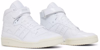 (W) 阿迪达斯Forum中帮'全白漆皮' G58066 Cheap (W) 阿迪达斯Forum中帮'全白漆皮' G58066