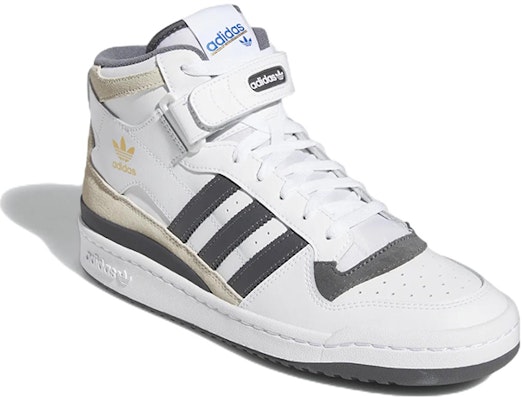 adidas Forum Mid 'Blanco Gris' GW4371 Lookbook adidas Forum Mid 'Blanco Gris' GW4371