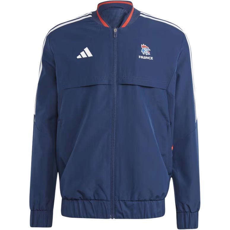 adidas France Handball Anthem Navy Blue Zip-Up Track Jacket IA8575