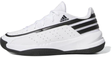 adidas Front Court Low Basketball Shoes White/Black Lightweight Cushioning. ID8589 adidas Front Court Low Basketball Shoes White/Black Lightweight Cushioning. ID8589