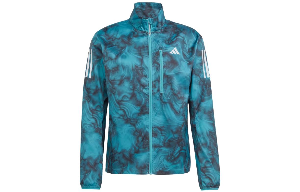 adidas Full-Print Zip-Up Jacket Blue IL4798
