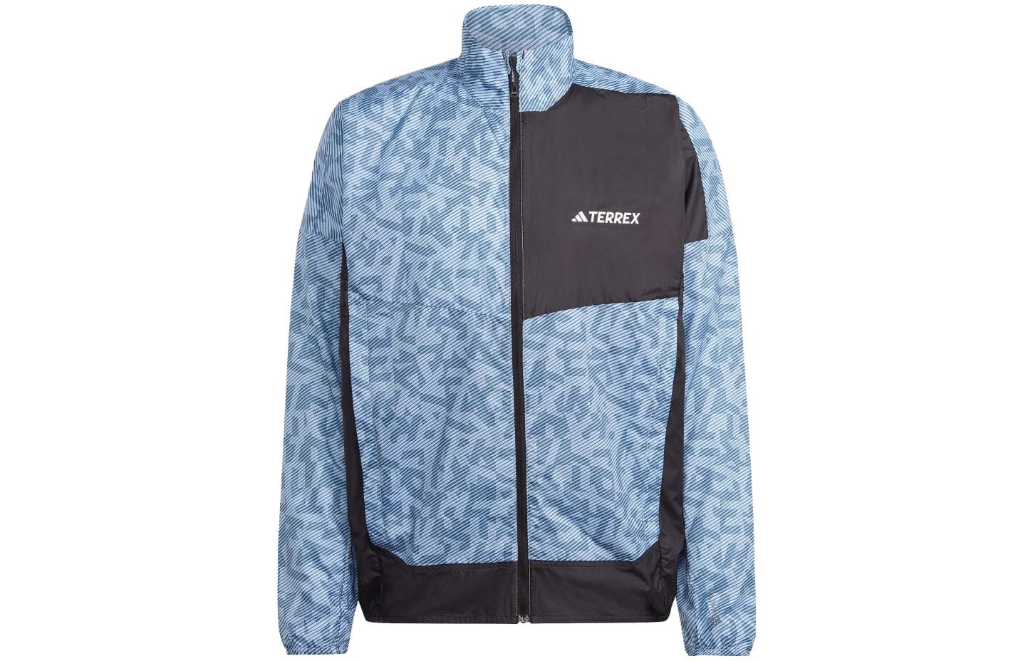 adidas Full-Zip Casual Long-Sleeve Jacket - Blue HZ1300