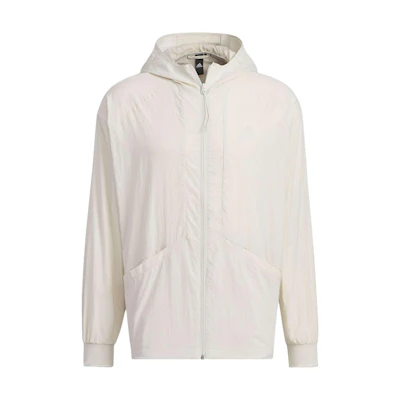 adidas Full-Zip Hooded Raglan Jacket Talc Color Outdoor Wear IY0745