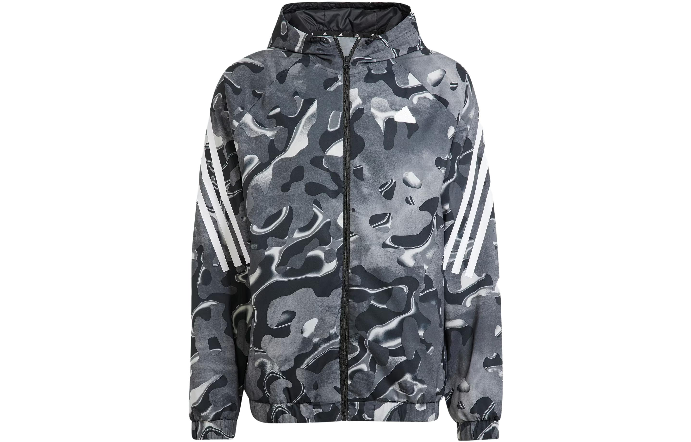 adidas Full-Zip Hoodie Jacket Japanese Edition Black IJ8843-JAPAN