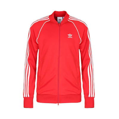 adidas Full-Zip Raglan Sleeve Jacket Light Scarlet CW1257