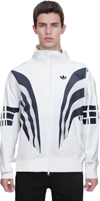 adidas 復古全拉鍊運動外套 白色帶Logo印花和條紋設計 IZ1640 Details for adidas 復古全拉鍊運動外套 白色帶Logo印花和條紋設計 IZ1640