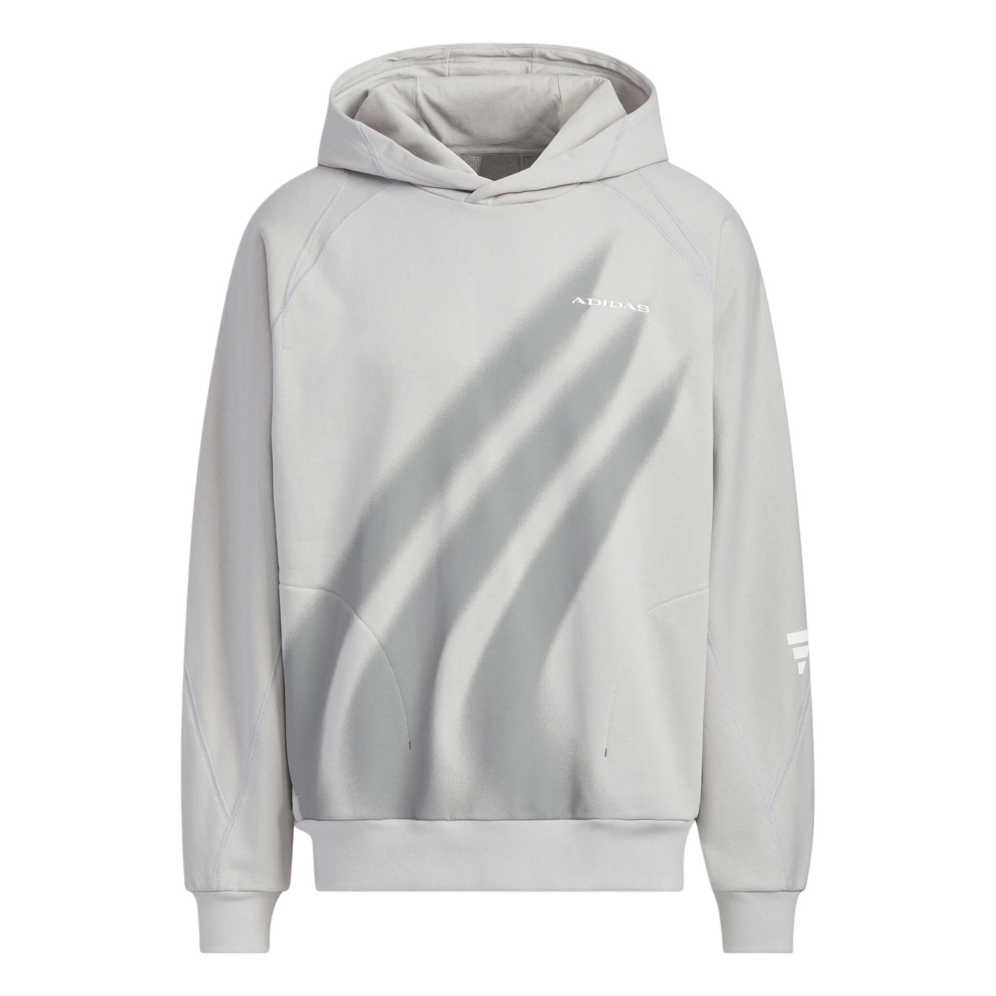 adidas FUSTL GFX HD Casual Loose Fit Hoodie Light Grey KA2459 圖 2