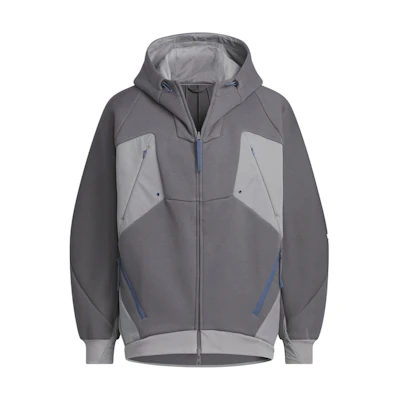 adidas FUSTL P Hoodie Mens Soft Long-Sleeve Jacket Deep Grey JM6189