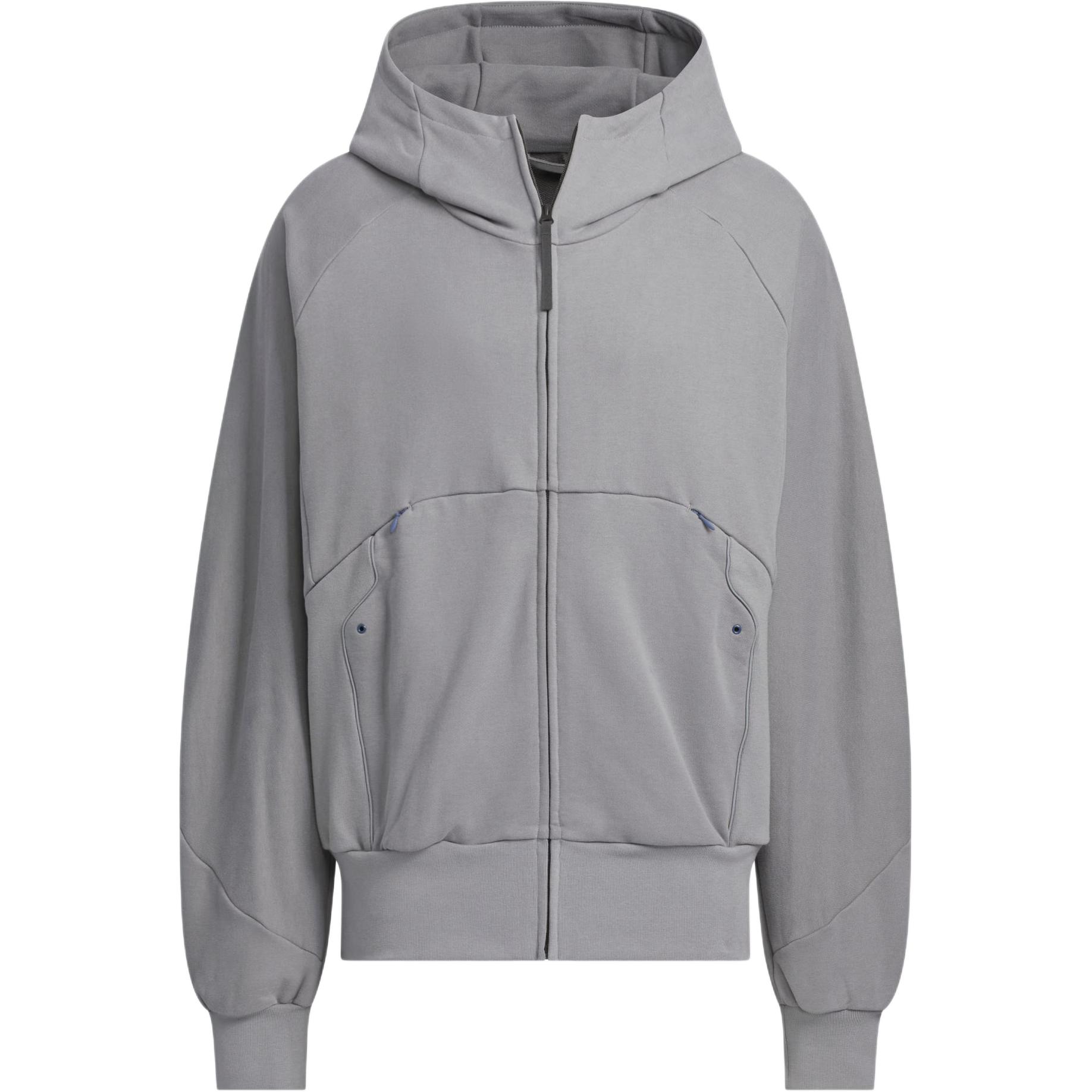 adidas FUSTL P HOODY Soft Comfortable Solid Gray Hoodie Jacket JM6154