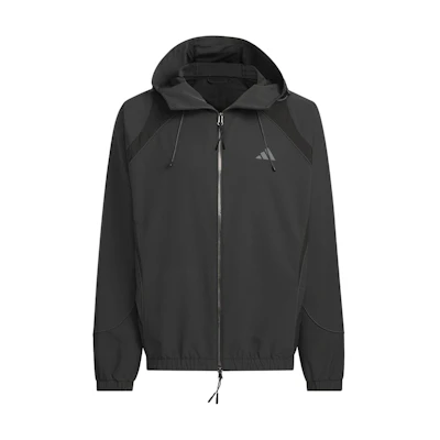 adidas Fustl Woven Jacket Black Hooded Casual Sports Jacket JI8735