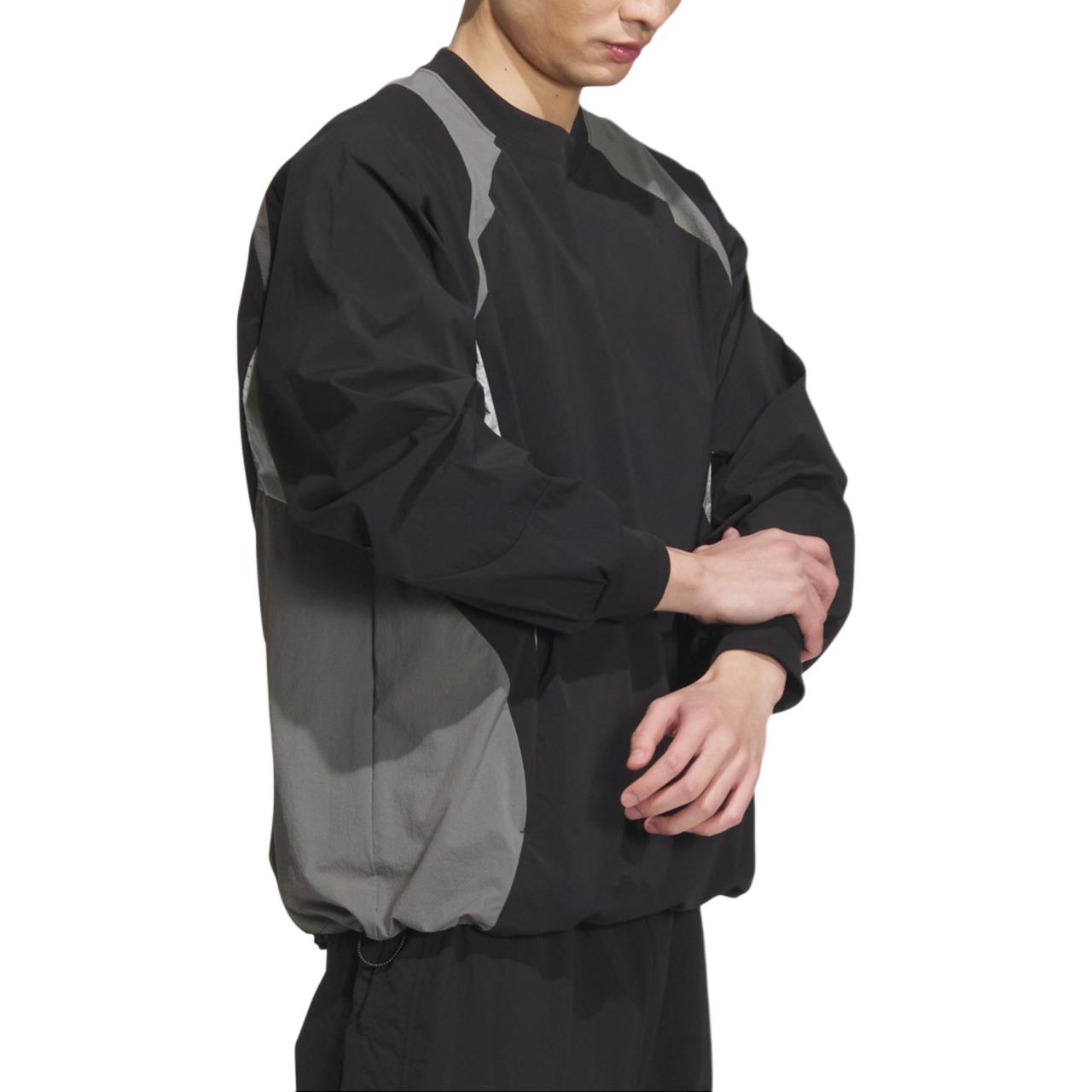 Purchase アディダス フットサル レトロスウェットシャツ ルーズフィット ブラック/ダークグレー 長袖 JI8744