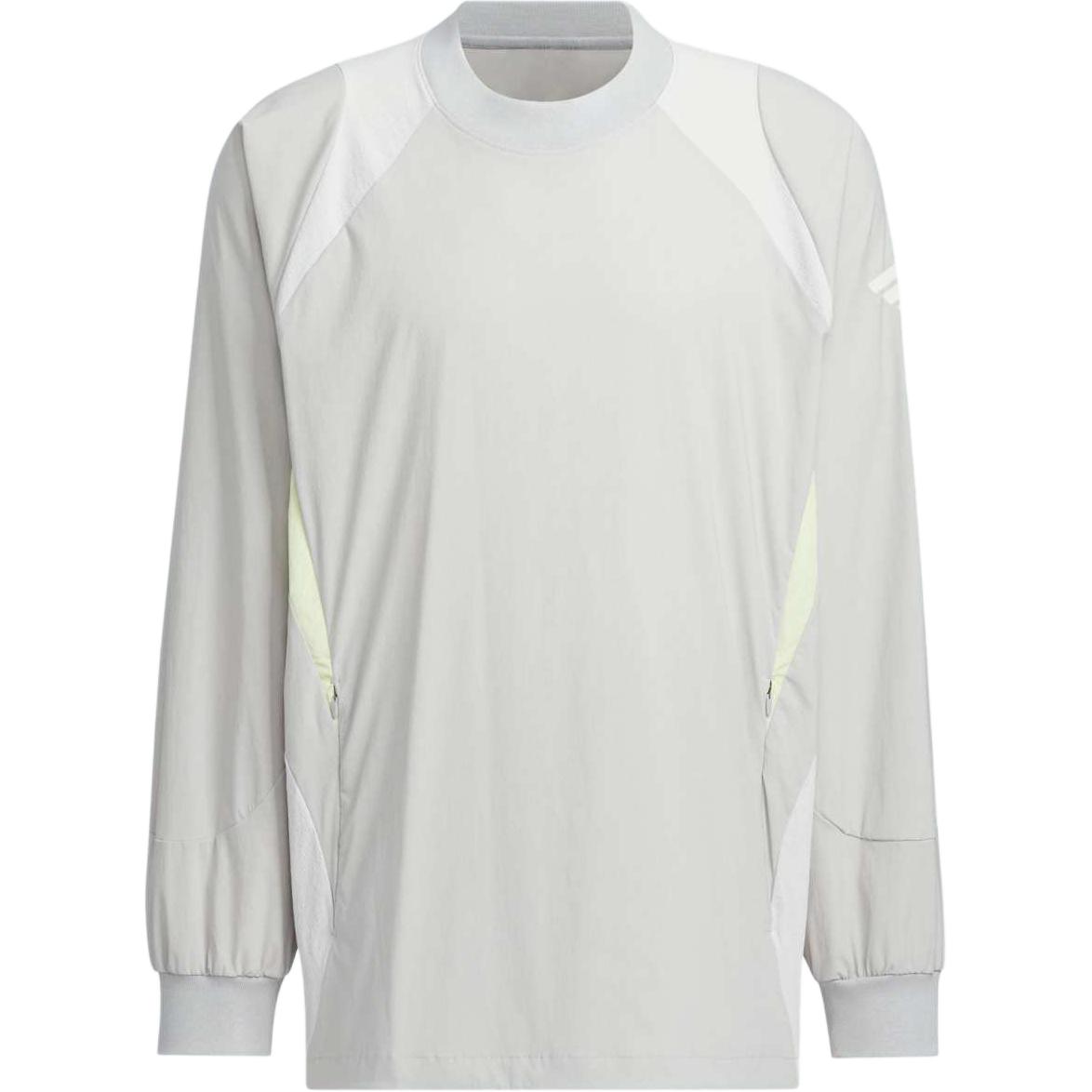 adidas Futsal Woven Top Crewneck Long-Sleeve Sweatshirt Light Gray JI8746