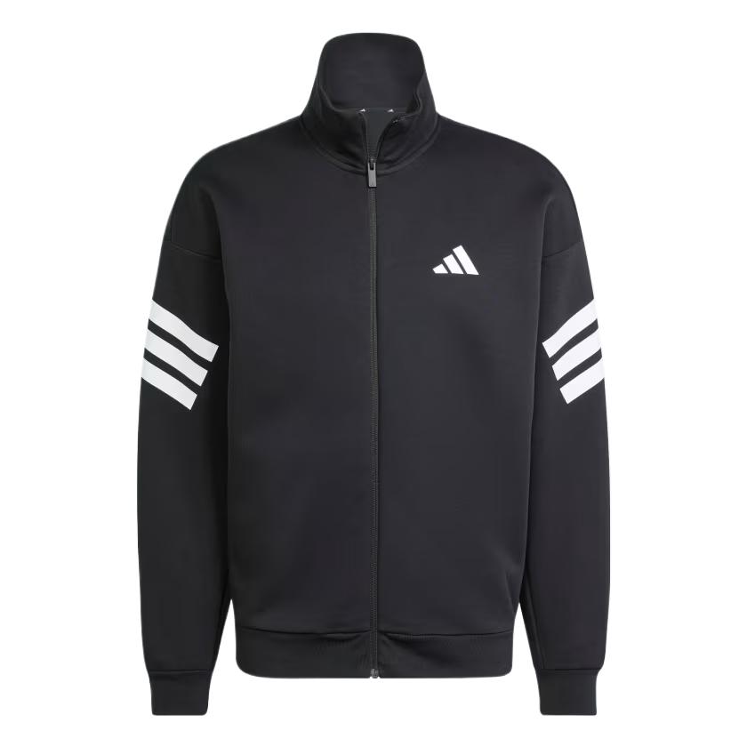 adidas Future Icons 3-Stripes Black Track Jacket - Breathable & Soft JD4885