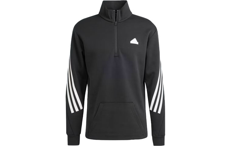adidas Future Icons 3-Stripes Half-Zip Sweatshirt Black Jacket IN3314