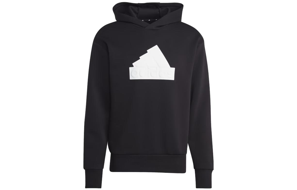 adidas Future Icons Logo Hoodie Pullover Black IC3745