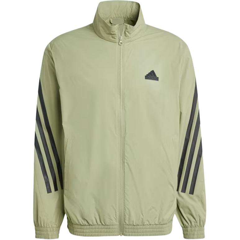 adidas Future Icons Logo Printed Zip Jacket Green Long Sleeve IW8546