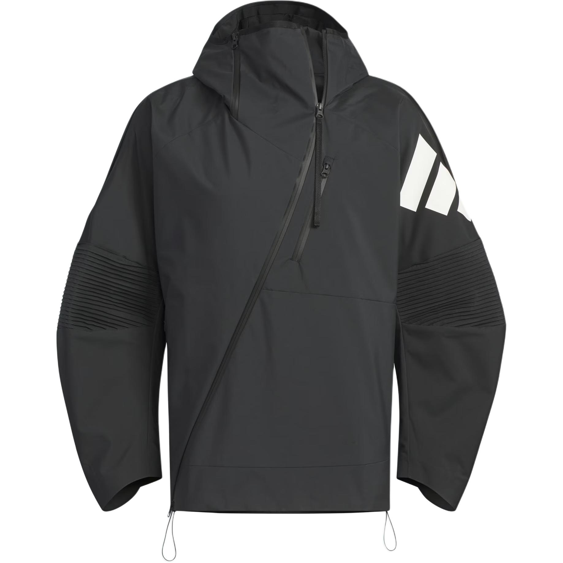 Order adidas Future Style FW24 Hoodie Hitam dengan Banyak Kantong. JN3424