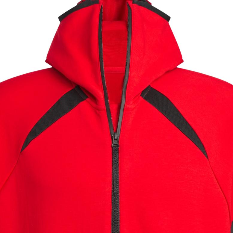 adidas Future Style Half-Zip Hoodie Sweatshirt Light Crimson Pullover JW4641 圖 5