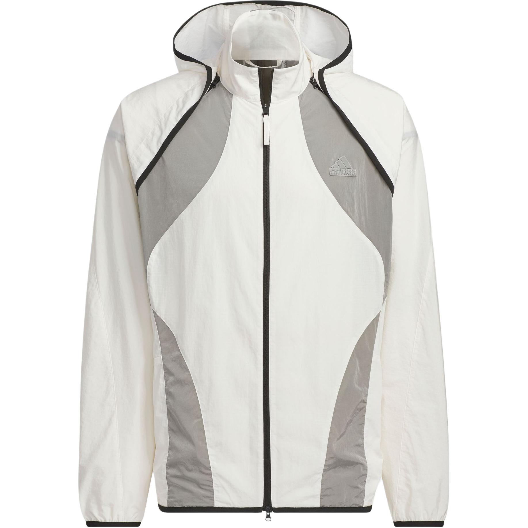 adidas Future Style Pink White Hooded Woven Jacket Casual Sportswear JI9871