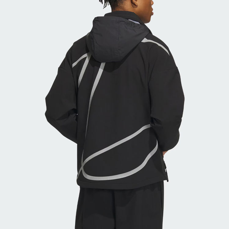 adidas Future Style Reflective Line Colorblock Hooded Jacket Black IM9059 圖 4