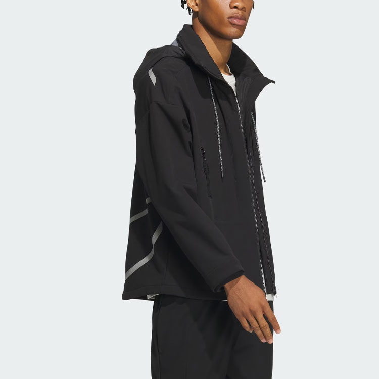adidas Future Style Reflective Line Colorblock Hooded Jacket Black IM9059 圖 5