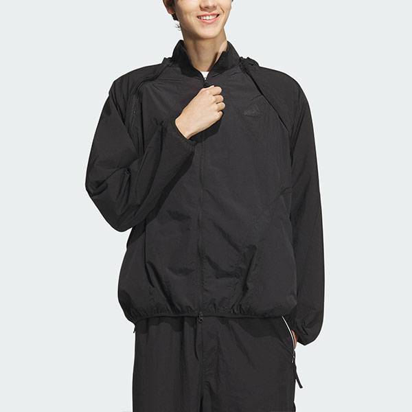 adidas Future Style Woven Jacket Casual Sportswear - Black JI9870 圖 4