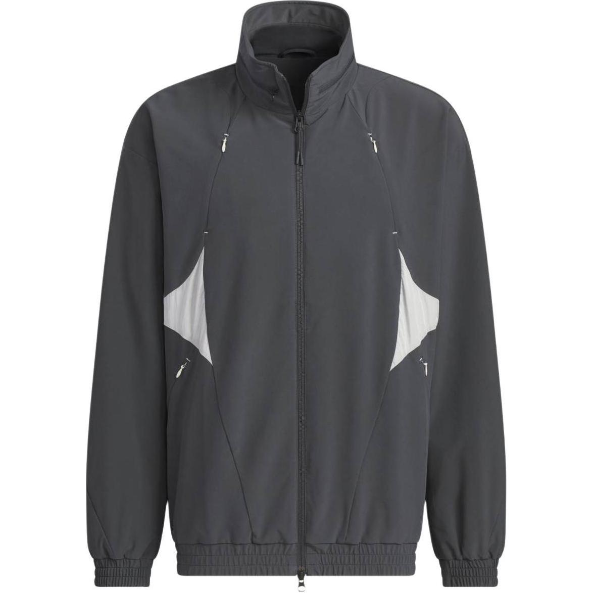 adidas Future Style Woven Loose Fit Hoodie Jacket Carbon Black/Alumina Brown JL9935 圖 2