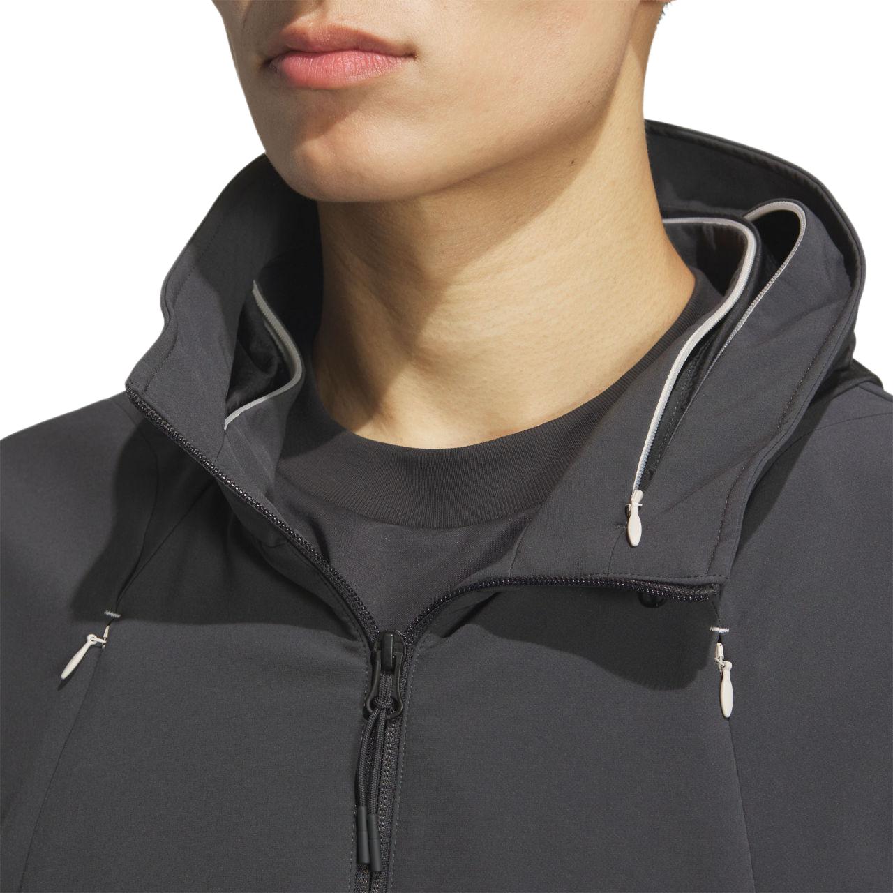 adidas Future Style Woven Loose Fit Hoodie Jacket Carbon Black/Alumina Brown JL9935 圖 6