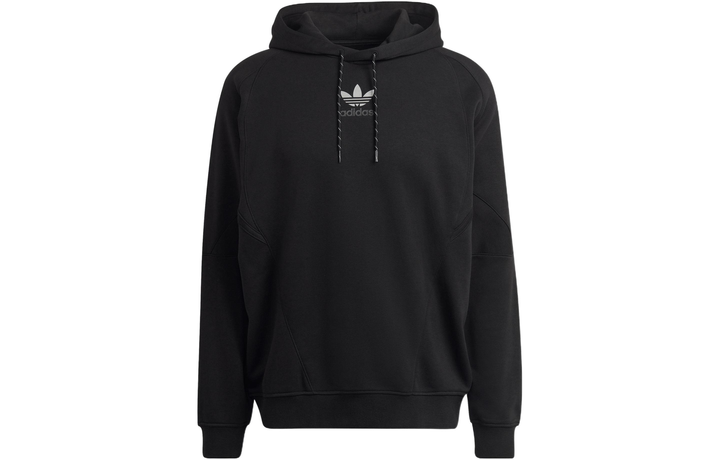 adidas FW22 4D Cush Trefoil Pullover Hoodie Black HC7106